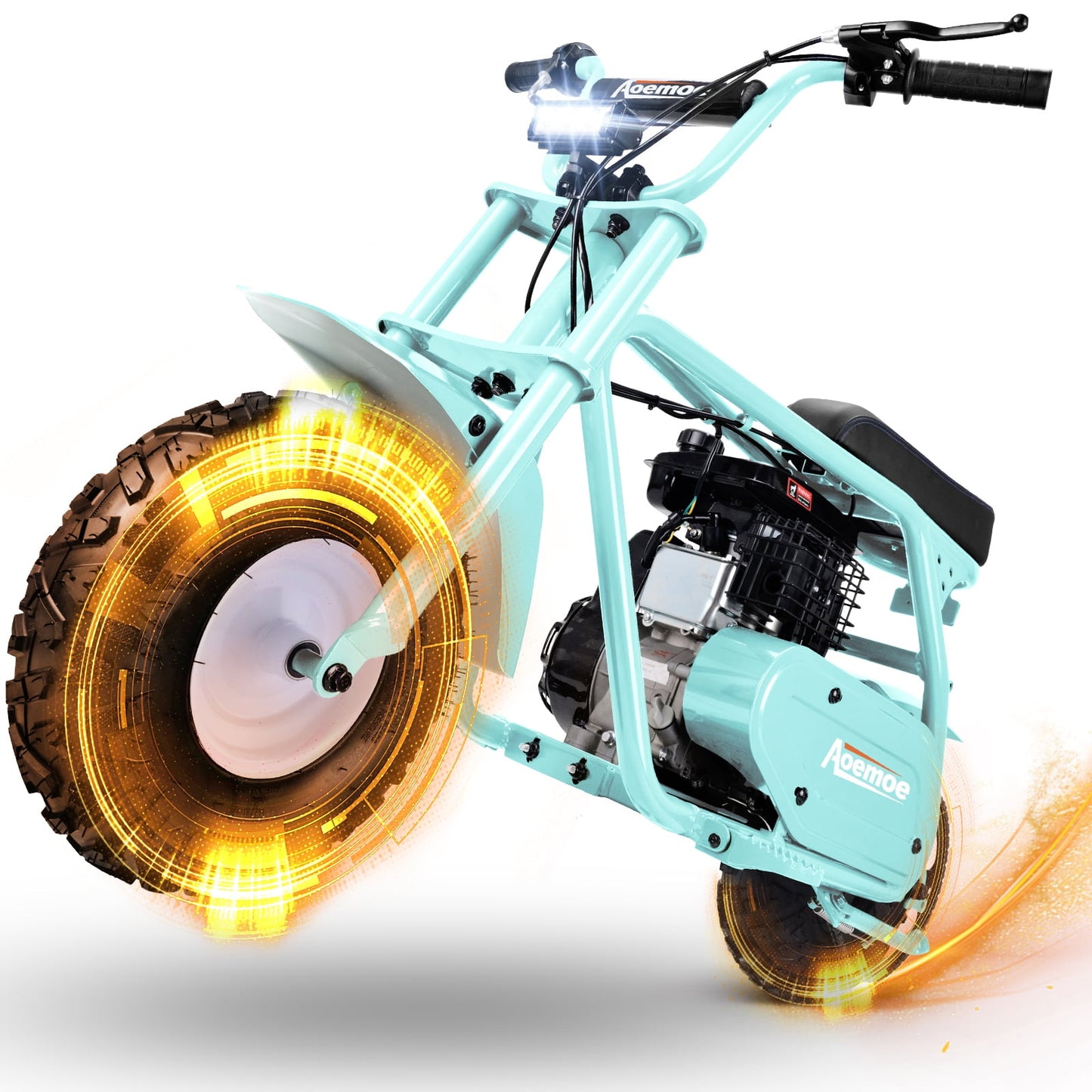 Mini Bike, Gas Dirt Bike, Minibike, Gas Powered Mini Bikes for Adults, 99cc-4 Stroke Pit Bikes with Led, Dirtbike Max Load 200 Lbs, Speed 34.5 KM/H, Perfect Gift