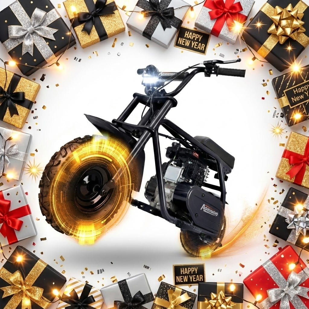 MOSTA Mini Bike, Gas Dirt Bike, Minibike, Gas Powered Mini Bikes for Adults, 99cc-4 Stroke Pit Bikes with Led, Dirtbike Max Load 200 Lbs, Speed 34.5 KM/H, Perfect Gift