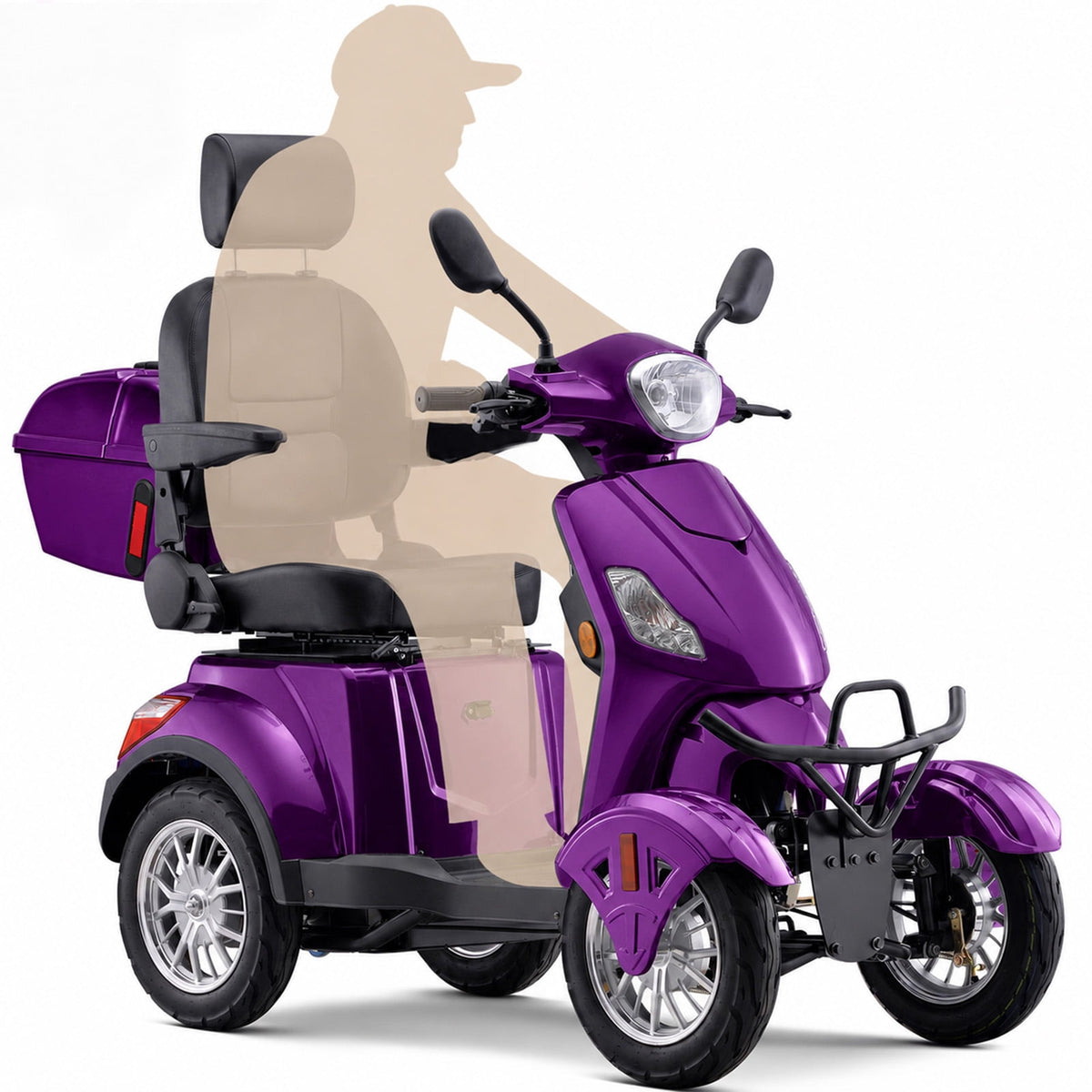 Ostrina Mobility Scooter for Seniors & Adults,500lbs Capacity,31 Miles