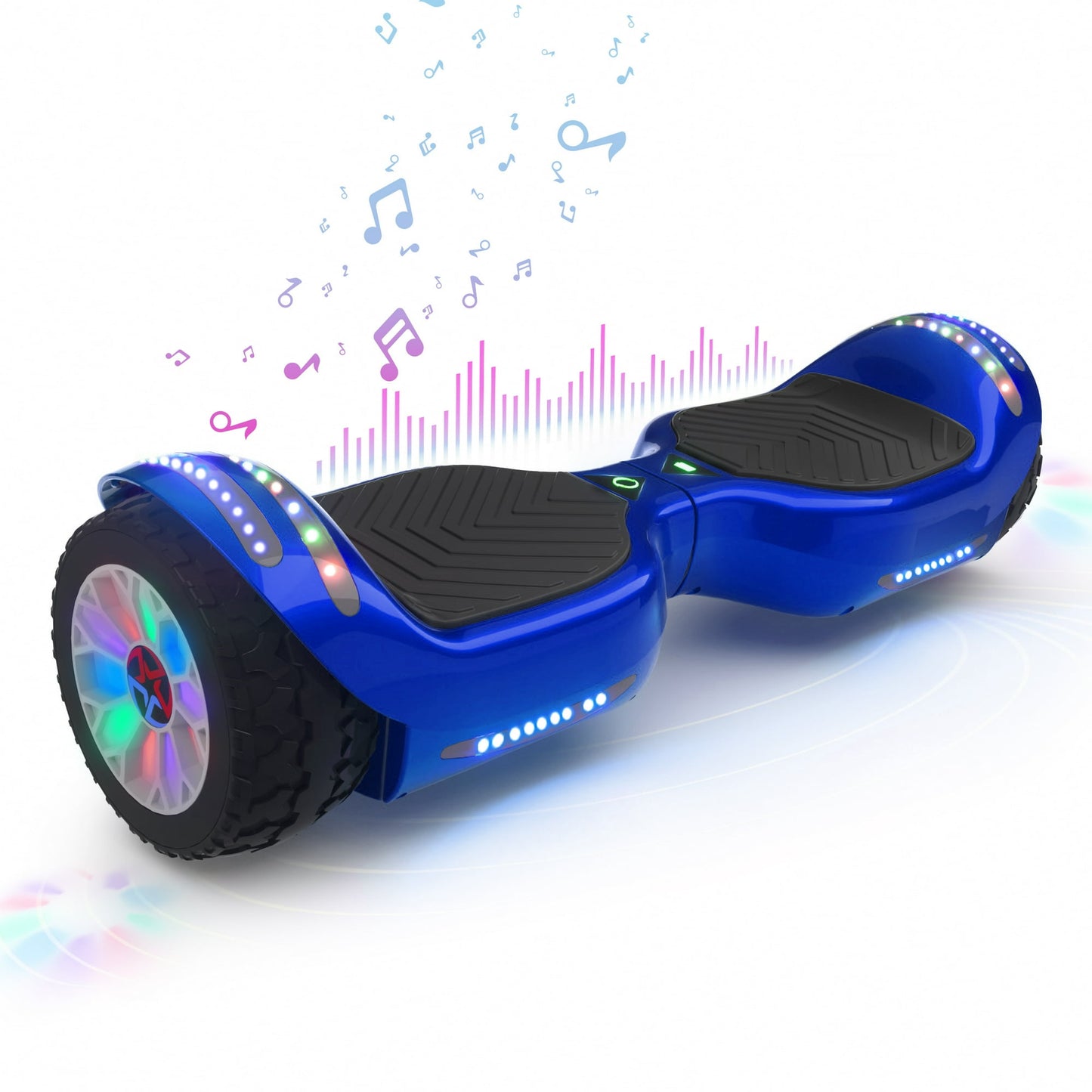 Mosta Hover Electric Scooter Board for Kids & Adults, 9 mph & 9 Miles All Terrain Self-Balance Scooter with Bluetooth and Led Lights,6.5 inch,165 lbs capacity,LED Light,Perfect Gift