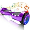 Off Road Hoverboards with Bluetooth, Tcdjtc Self Balancing Scooter with LED Lights, 6.5" Tires