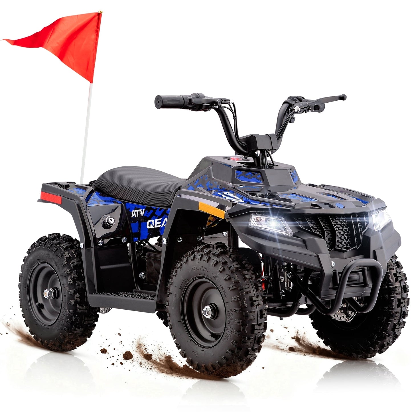 QEASET 36V Battery-Powered Off-Road Ride-On Buggy – Parent-Lock 2-Speed, 10-Mile Range, Grass & Dirt Ready,Blue