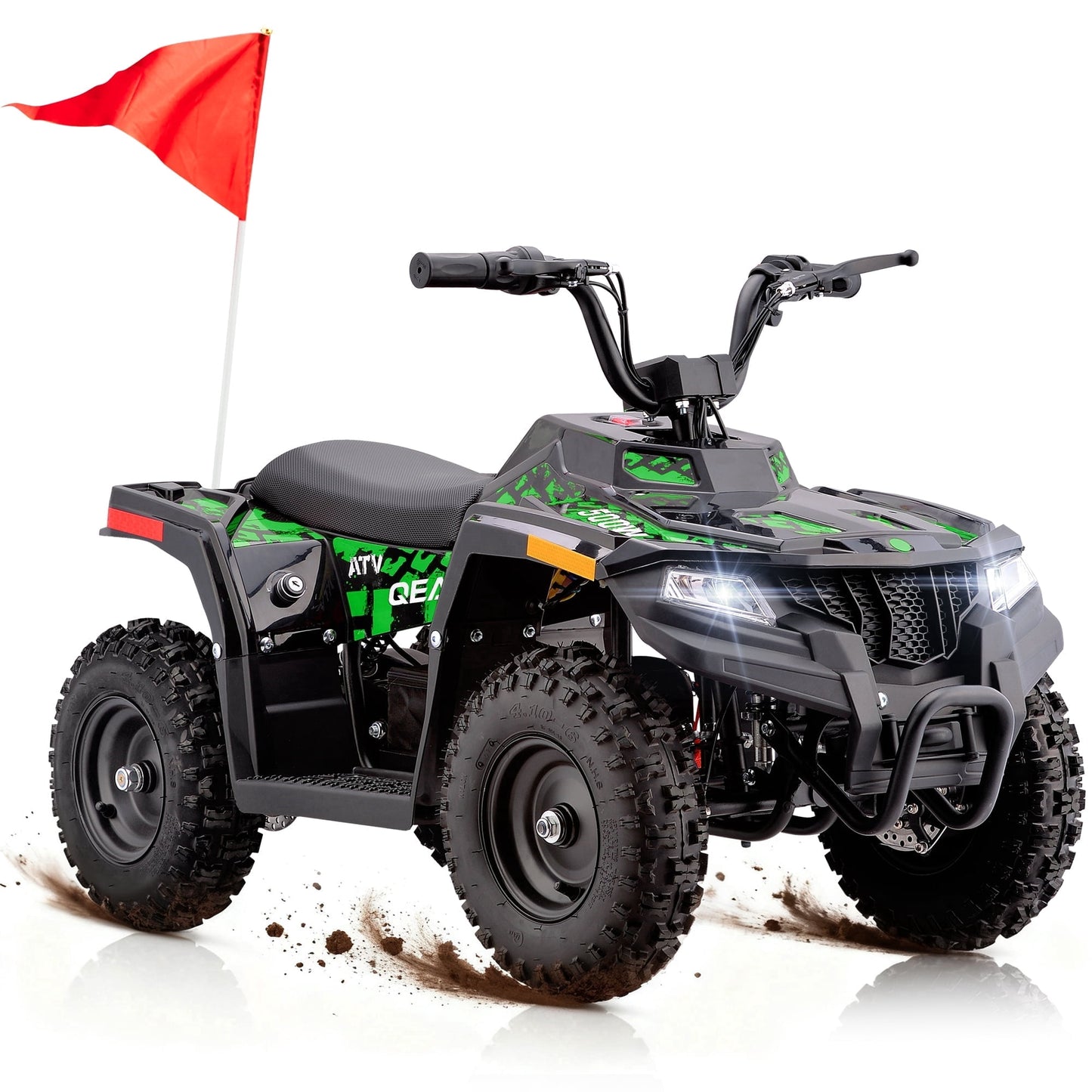 QEASET 36V Battery-Powered Off-Road Ride-On Buggy – Parent-Lock 2-Speed, 10-Mile Range, Grass & Dirt Ready,Green