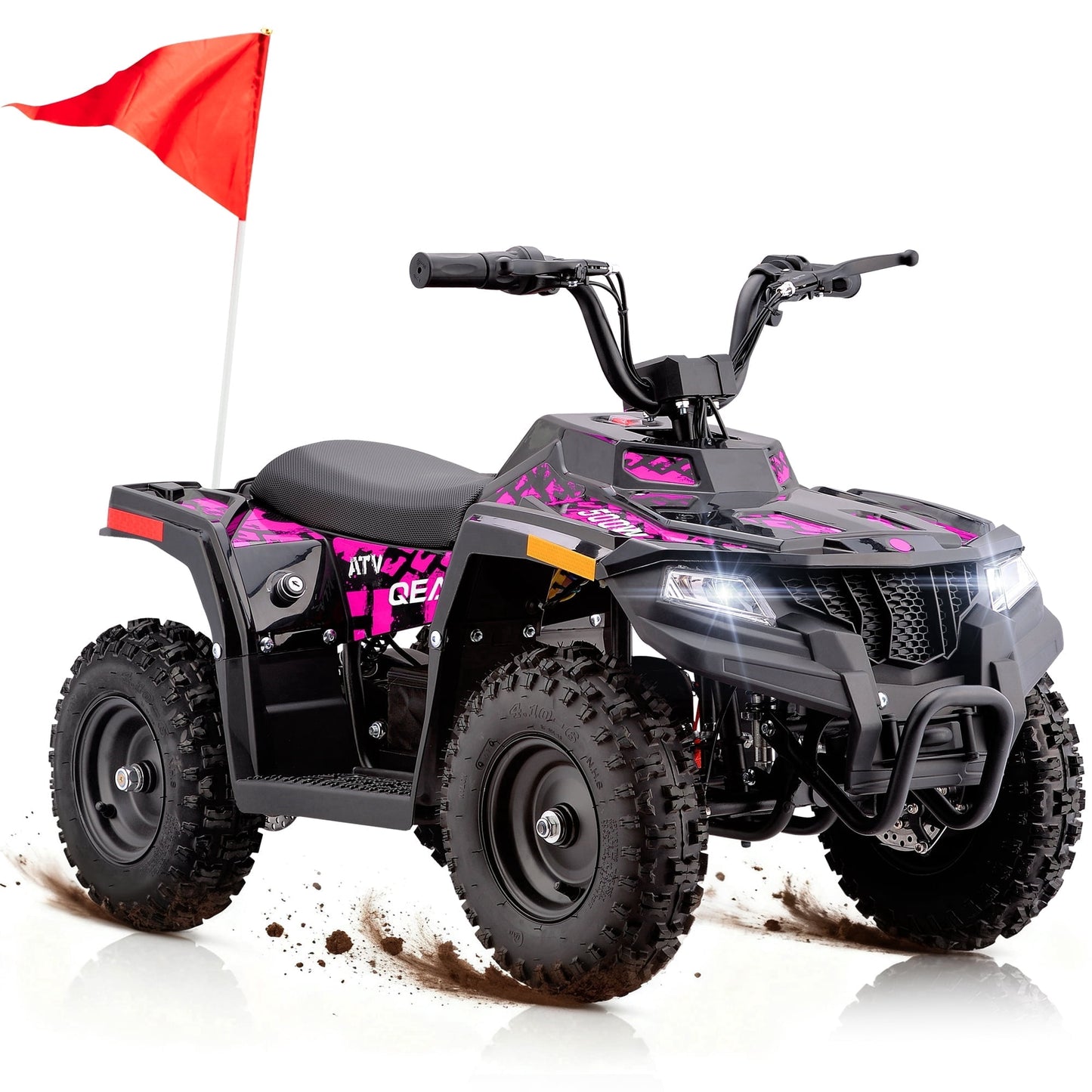 QEASET 36V Battery-Powered Off-Road Ride-On Buggy – Parent-Lock 2-Speed, 10-Mile Range, Grass & Dirt Ready,Pink