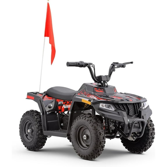 Arshin 36V Electric 4-Wheeler ATV - Twist-Grip Variable-Speed Acceleration Control, Hand-Operated Disc Brake,Age 13+