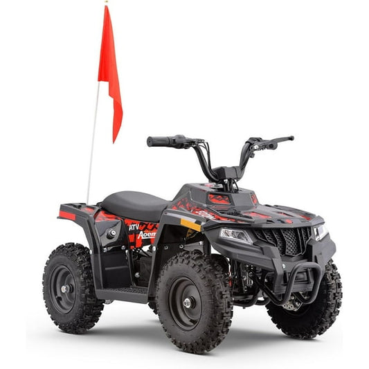 Arshin 36V Electric 4-Wheeler ATV - Twist-Grip Variable-Speed Acceleration Control, Hand-Operated Disc Brake,Age 13+