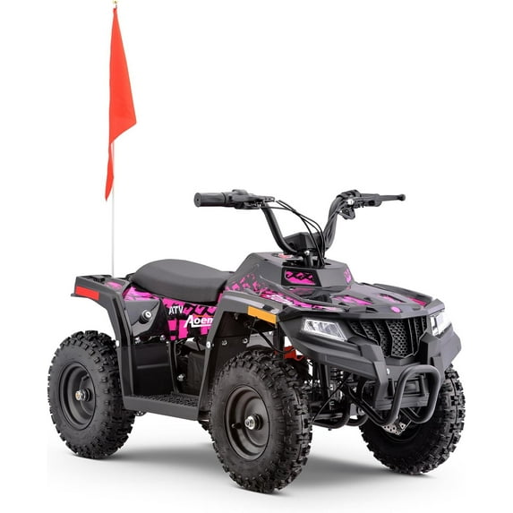Arshin 36V Electric 4-Wheeler ATV - Twist-Grip Variable-Speed Acceleration Control, Hand-Operated Disc Brake,Age 13+