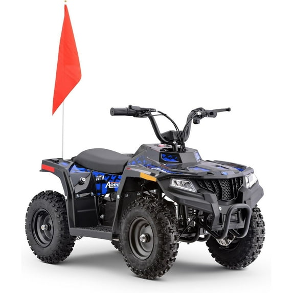 Arshin 36V Electric 4-Wheeler ATV - Twist-Grip Variable-Speed Acceleration Control, Hand-Operated Disc Brake,Age 13+