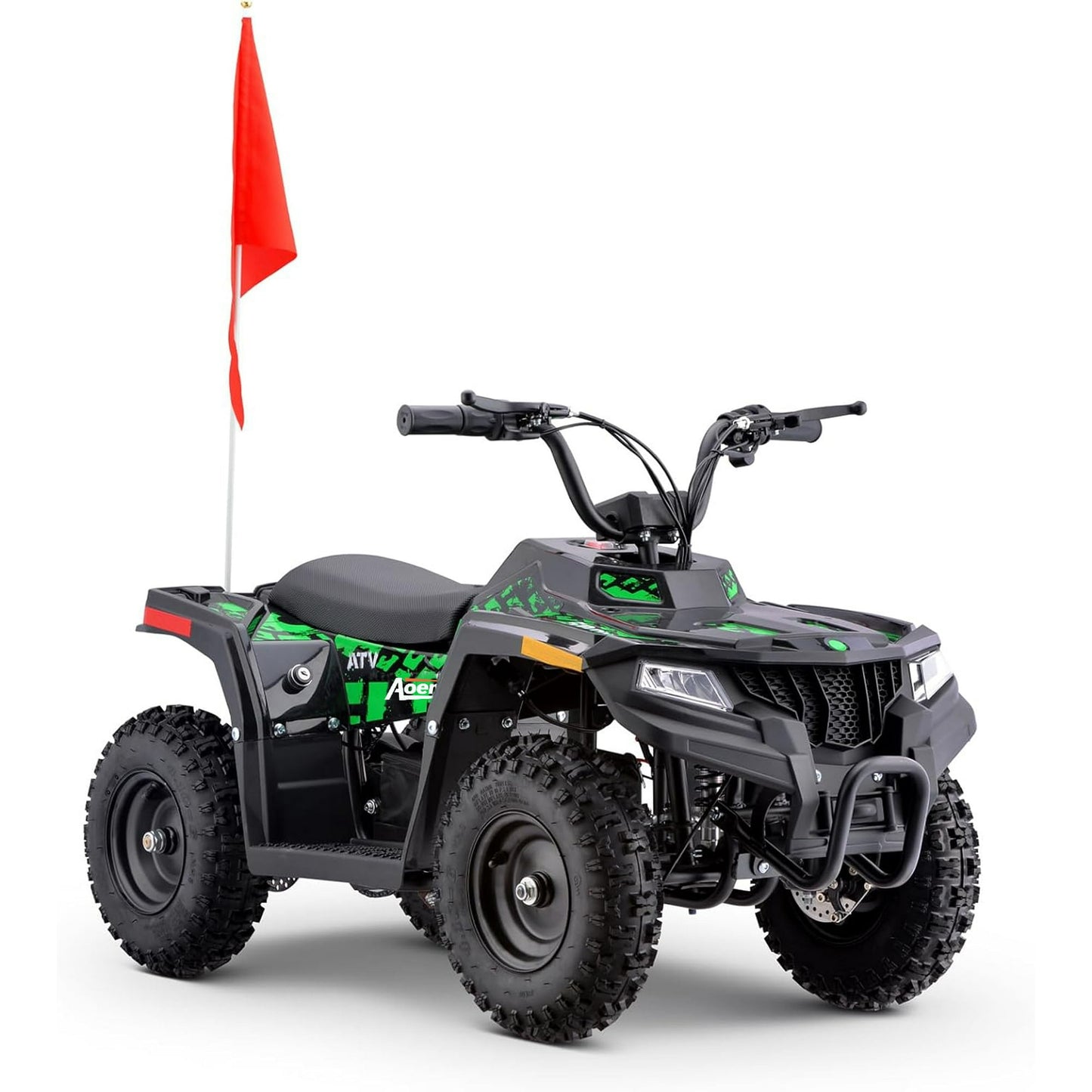 Arshin 36V Electric 4-Wheeler ATV - Twist-Grip Variable-Speed Acceleration Control, Hand-Operated Disc Brake,Age 13+