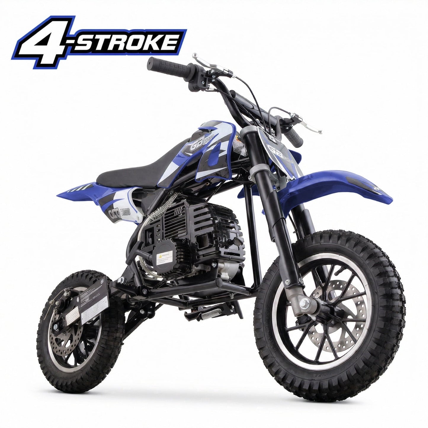 QEASET 39CC 4-Stroke Mini Bike, Up to 20 MPH, Ages 13+, Off-Road Dirt bike, Blue