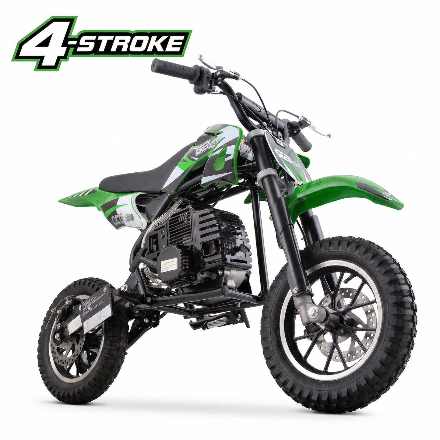 QEASET 39CC 4-Stroke Mini Bike, Up to 20 MPH, Ages 13+, Off-Road Dirt bike, Green