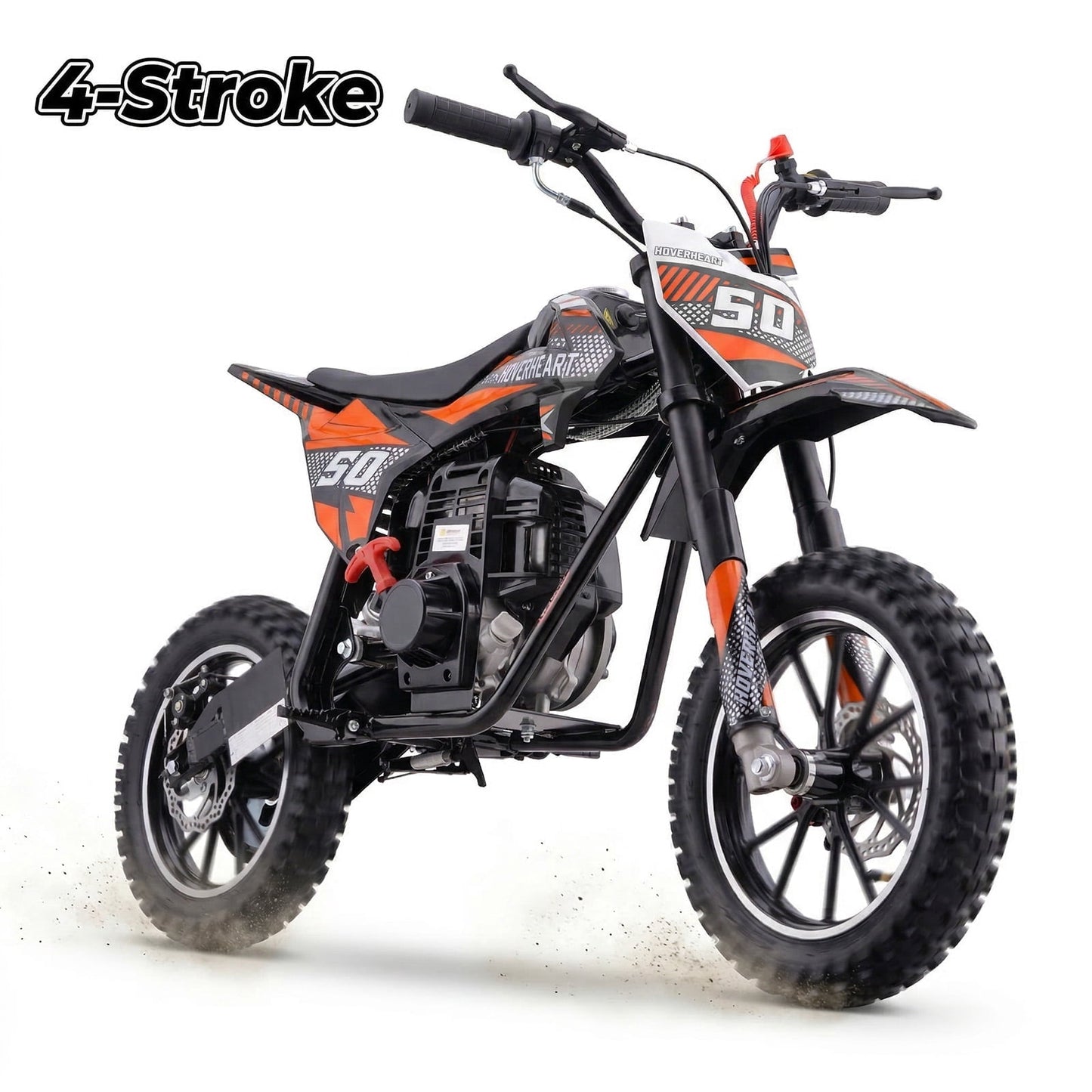 QEASET 39cc Gas mini Bike - Mini Motorcycles for Young Riders, Gas Powered Mini Bike with Safety Kill Switch, Tubeless Tires, Easy Pull Start, and EPA Approved (ORANGE)