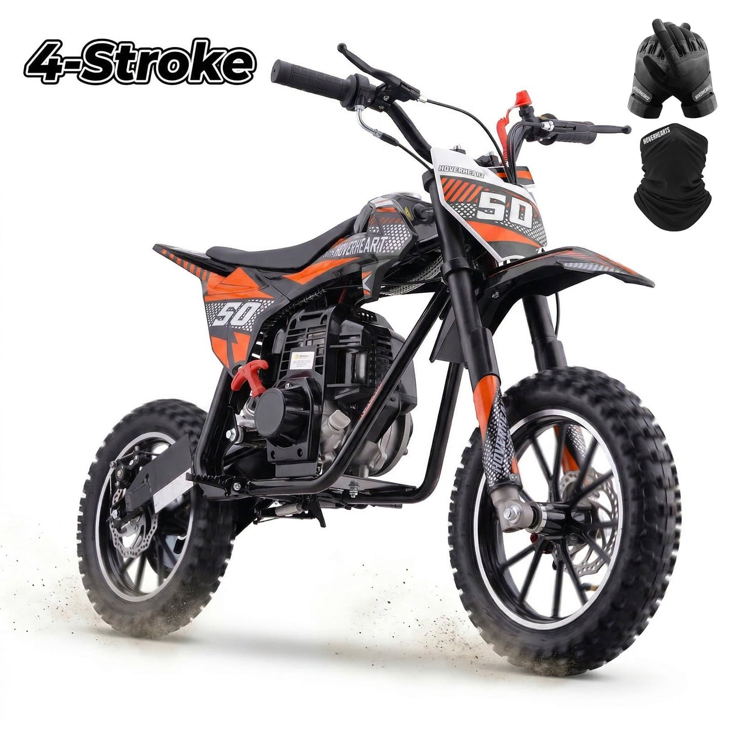 QEASET 39cc Gas mini Bike - Mini Motorcycles for Young Riders, Gas Powered Mini Bike with Safety Kill Switch, ,4-Stroke,Tubeless Tires, Easy Pull Start, and EPA Approved (ORANGE)