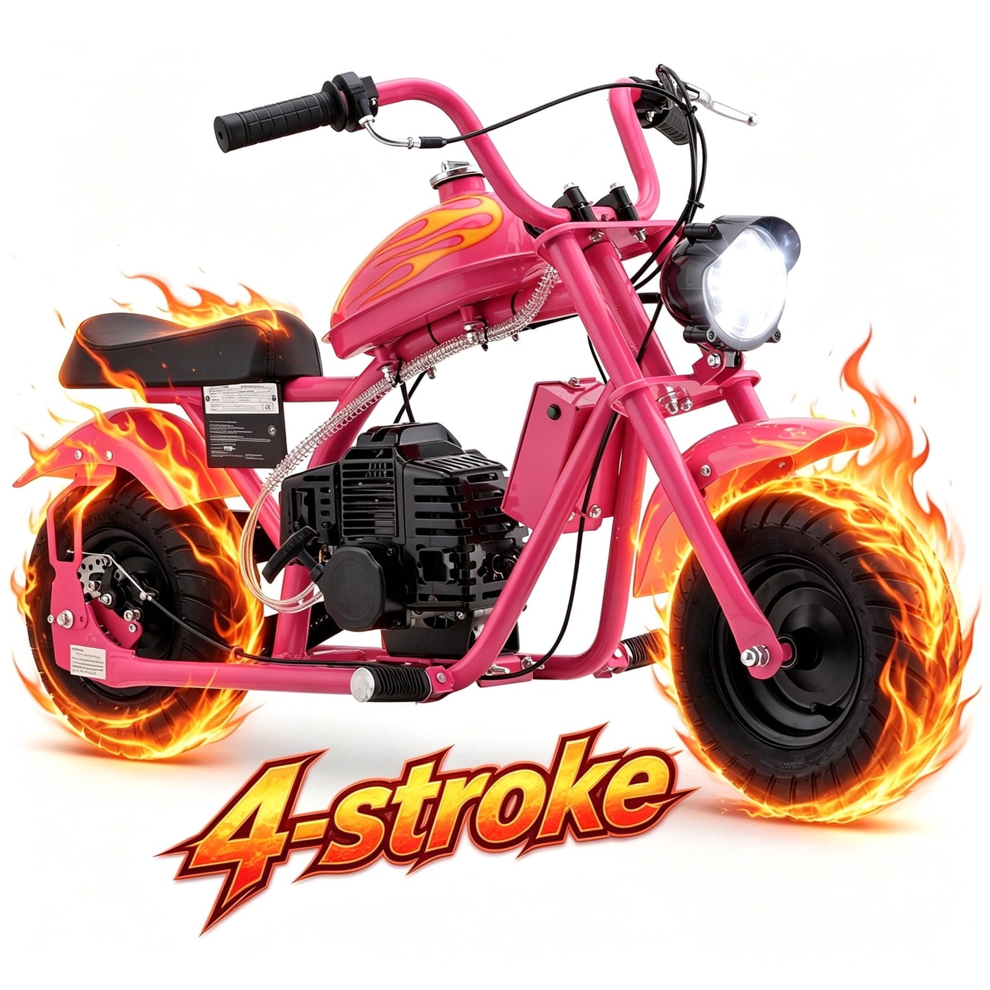 Arshin Gas Dirt Bike,20 MPH Mini Pit Bike with Off-Road Tires & Disc Brakes,Soft Spring Seat,160 Lbs Max Load(Green)