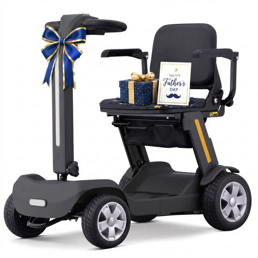 Upgrade Heavy Duty Mobility Scooter for Seniors-Electric Powered Wheelchair,Trunk-Friendly! Best Gift for Mom & Dad,Supports 300 lbs(Black)