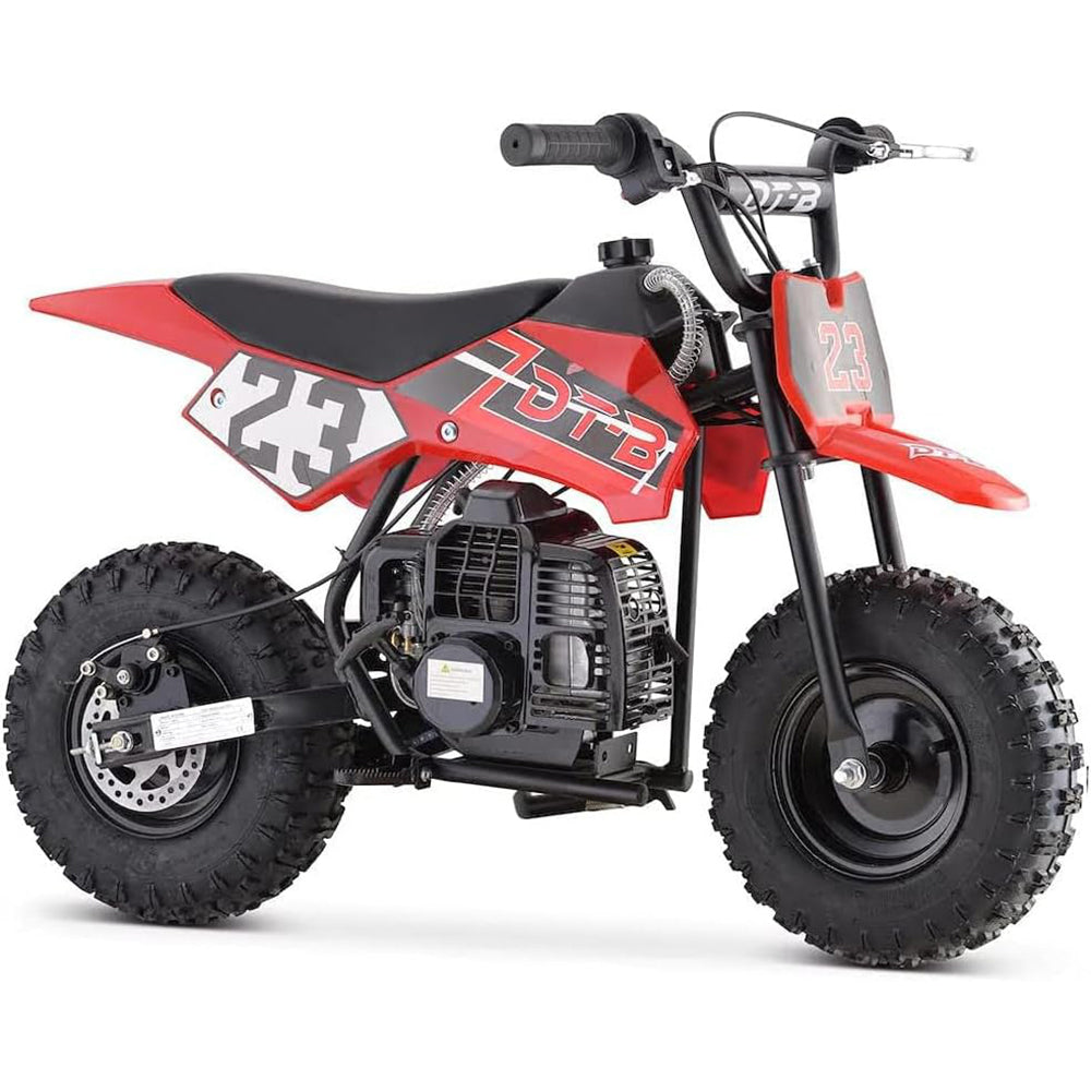 HOVERHEART Mini Kid Dirt Bike, Motorcycle Dimensions 38''L x 22''W x 26''H, 50 CC 2-Stroke Dirt Bike With Off-Road Tire, W/ EPA Approved Gas Powered Engine for Kids over Age 8 (Model: DB02)