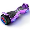 Off Road Electric Scooter with LED Lights & 400W Motor, Tcdjtc Hover Self-Balance Scooter for Kids Board, Electric Scooter with Bluetooth Speakers, Kids Scooter with 9MPH Max Speed, All Terrain