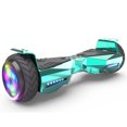 Off Road Electric Scooter with LED Lights & 400W Motor, Tcdjtc Hover Self-Balance Scooter for Kids Board, Electric Scooter with Bluetooth Speakers, Kids Scooter with 9MPH Max Speed, All Terrain