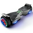 Off Road Electric Scooter with LED Lights & 400W Motor, Tcdjtc Hover Self-Balance Scooter for Kids Board, Electric Scooter with Bluetooth Speakers, Kids Scooter with 9MPH Max Speed, All Terrain