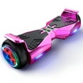 Off Road Electric Scooter with LED Lights & 400W Motor, Tcdjtc Hover Self-Balance Scooter for Kids Board, Electric Scooter with Bluetooth Speakers, Kids Scooter with 9MPH Max Speed, All Terrain
