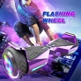 Off Road Electric Scooter with LED Lights & 400W Motor, Tcdjtc Hover Self-Balance Scooter for Kids Board, Electric Scooter with Bluetooth Speakers, Kids Scooter with 9MPH Max Speed, All Terrain
