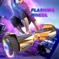 Off Road Electric Scooter with LED Lights & 400W Motor, Tcdjtc Hover Self-Balance Scooter for Kids Board, Electric Scooter with Bluetooth Speakers, Kids Scooter with 9MPH Max Speed, All Terrain