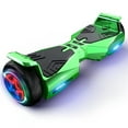 Off Road Electric Scooter with LED Lights & 400W Motor, Tcdjtc Hover Self-Balance Scooter for Kids Board, Electric Scooter with Bluetooth Speakers, Kids Scooter with 9MPH Max Speed, All Terrain