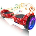 Off Road Electric Scooter with LED Lights & 400W Motor, Tcdjtc Self-Balance Scooter for Kids, Electric Scooter with Bluetooth Speakers, Kids Scooter with 9MPH Max Speed, All Terrain Scooter