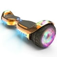 Off Road Electric Scooter with LED Lights & 400W Motor, Tcdjtc Self-Balance Scooter for Kids, Electric Scooter with Bluetooth Speakers, Kids Scooter with 9MPH Max Speed, All Terrain Scooter