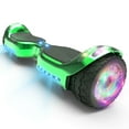 Off Road Electric Scooter with LED Lights & 400W Motor, Tcdjtc Self-Balance Scooter for Kids, Electric Scooter with Bluetooth Speakers, Kids Scooter with 9MPH Max Speed, All Terrain Scooter