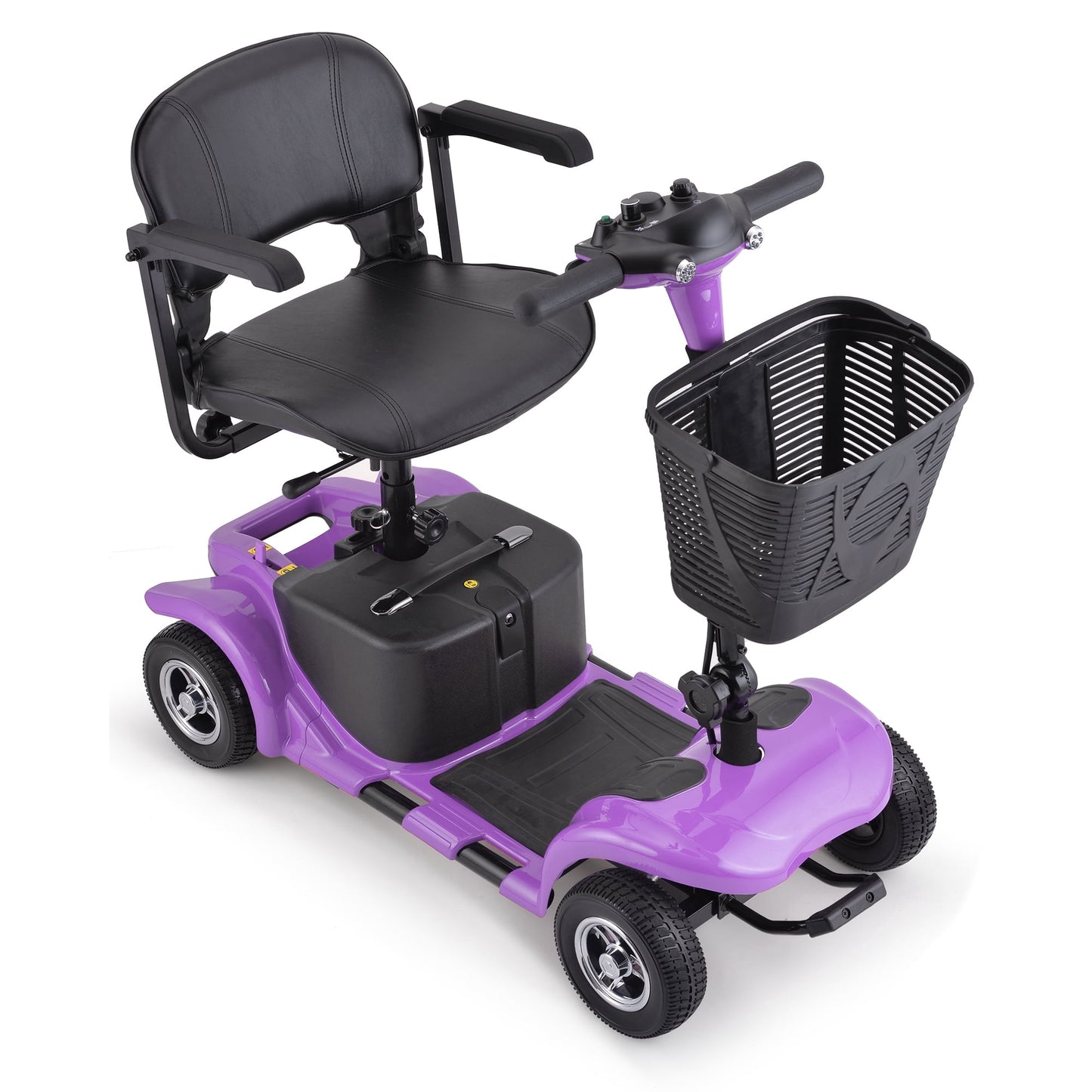 QEASET 4 Wheel Mobility Scooter,Mobility Scooter for Adults, Senior, Electric Powered Chargeable Device for Travel, Gifts for the elderly
