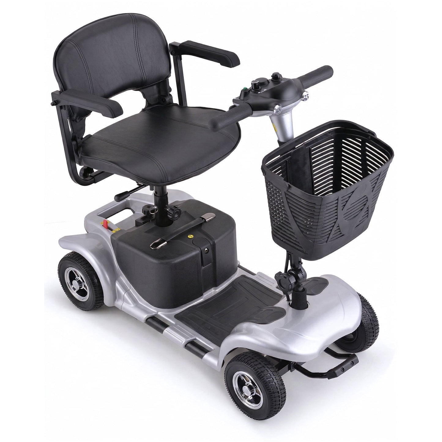 QEASET 4 Wheel Mobility Scooter,Mobility Scooter for Adults, Senior, Electric Powered Chargeable Device for Travel, Gifts for the elderly