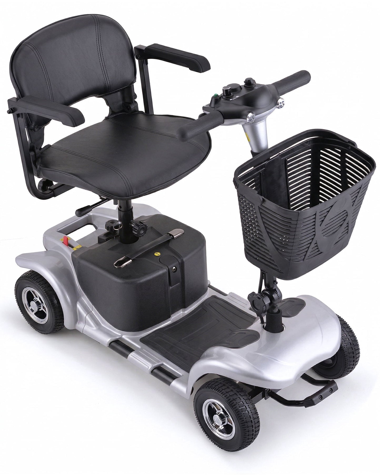 QEASET 4 Wheel Mobility Scooter,Mobility Scooter for Adults, Senior, Electric Powered Chargeable Device for Travel, Gifts for the elderly