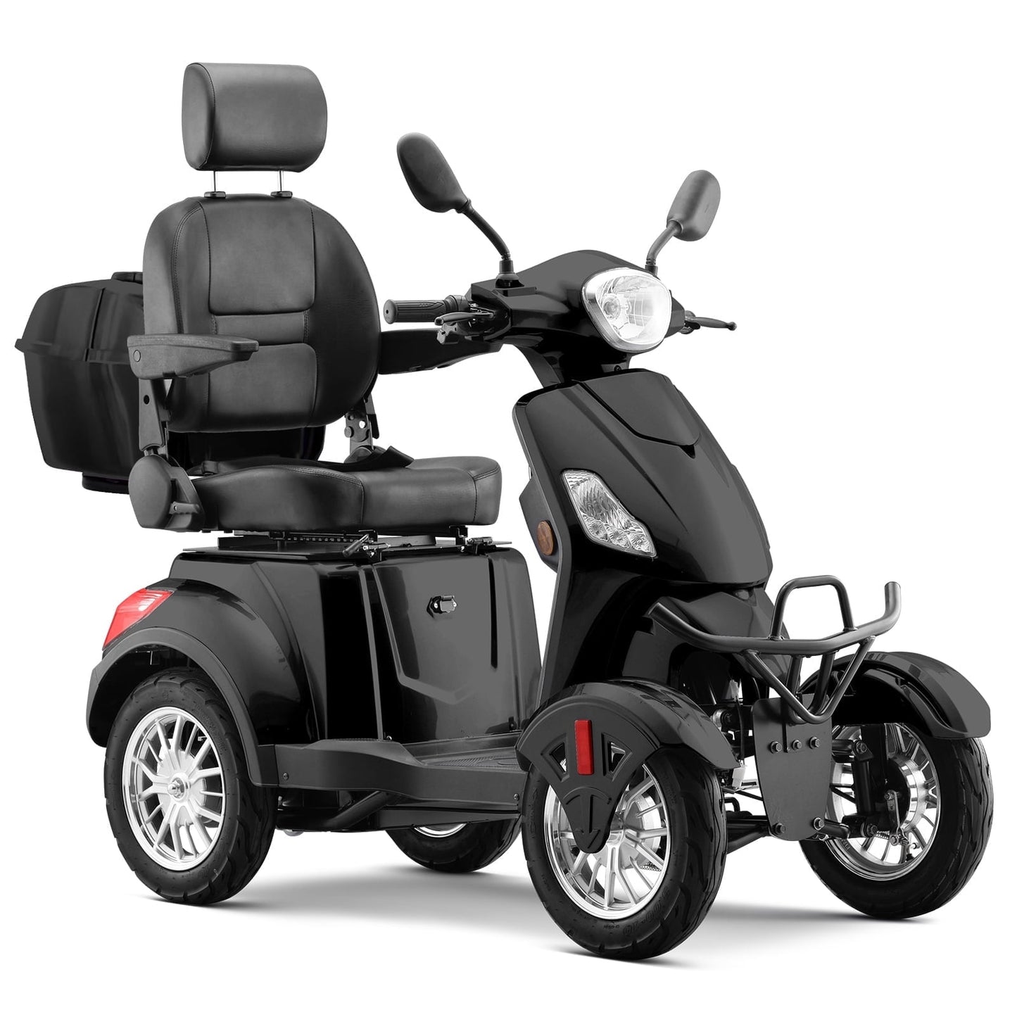 SKRT Electric Large 4 Wheel Mobility Scooters, Heavy Duty Wheelchair Device, 400 LBS Capacity for Seniors & Adults, Speed Adjust, Remote Key, Assembled In US, Receive Ready to Ride