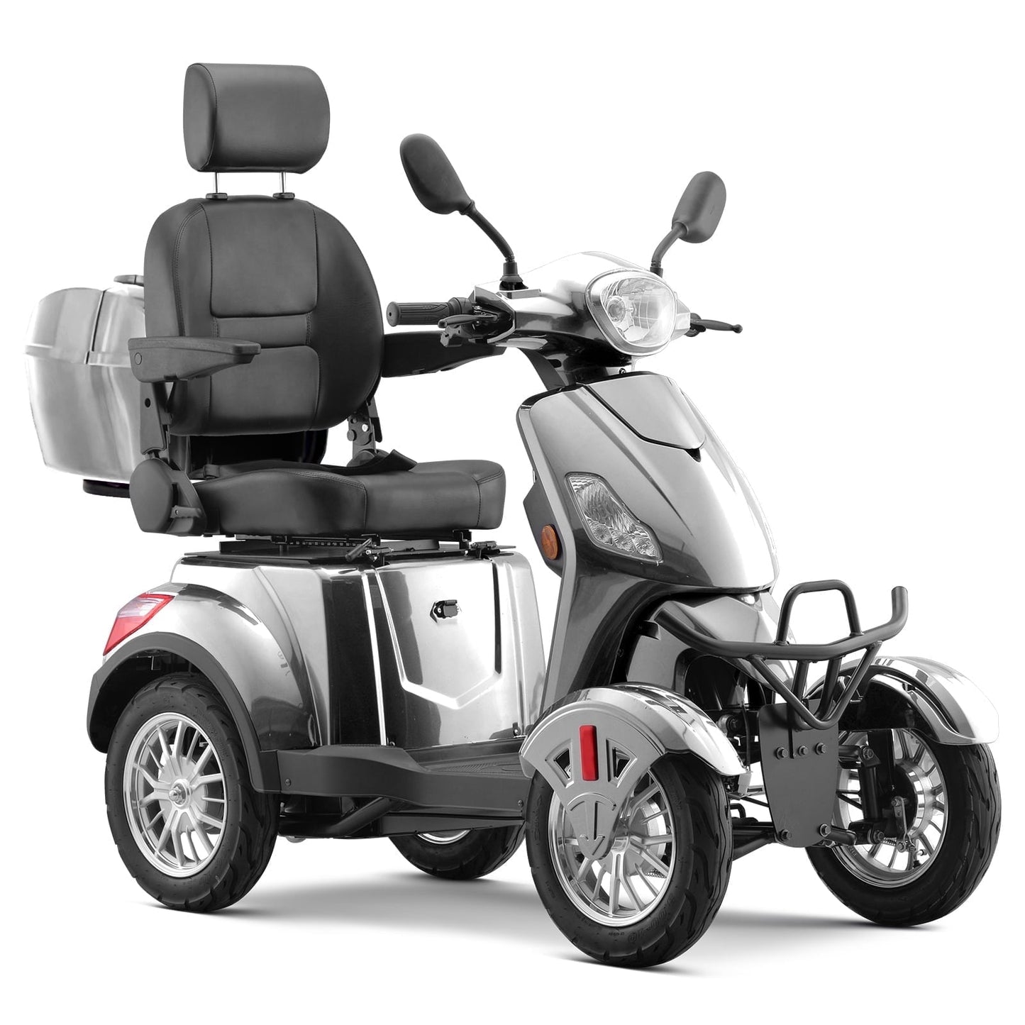 SKRT Electric Large 4 Wheel Mobility Scooters, Heavy Duty Wheelchair Device, 400 LBS Capacity for Seniors & Adults, Speed Adjust, Remote Key, Assembled In US, Receive Ready to Ride