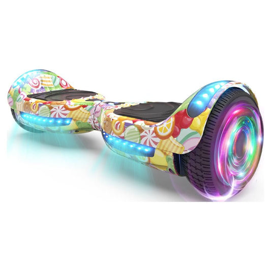 MOSTA All Terrain Self-Balance Scoote ,Electric Scooter Board for Kids & Adults with Bluetooth and Led Lights,6.5 inch,165 lbs capacity Perfect Gift