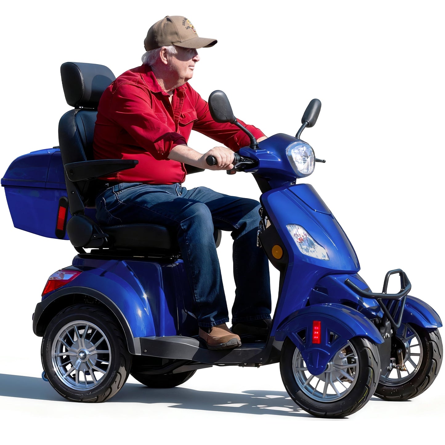 Tcdjtc 4 Wheel Mobility Scooters for Seniors, Adult Scooter with 800W Motor, Motorized Scooter for Adults, Heavy Duty Electric Scooter with 500 lb Capacity, 31 Miles Long Range, Instructions Included
