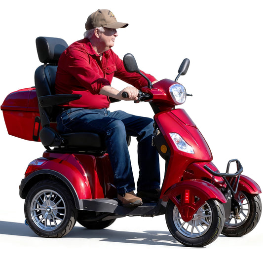 Tcdjtc 4 Wheel Mobility Scooters for Seniors, Adult Scooter with 800W Motor, Motorized Scooter for Adults, Heavy Duty Electric Scooter with 500 lb Capacity, 31 Miles Long Range, Instructions Included
