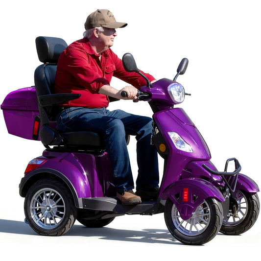 Tcdjtc 4 Wheel Mobility Scooters for Seniors, Adult Scooter with 800W Motor, Motorized Scooter for Adults, Heavy Duty Electric Scooter with 500 lb Capacity, 31 Miles Long Range, Instructions Included