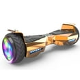 Tcdjtc Flash Wheel Hover board 6 In. Bluetooth Speaker with LED Light Self Balancing Wheel Electric Scooter