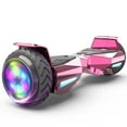 Tcdjtc Flash Wheel Hoverboard 6" Bluetooth Speaker with LED Light Self Balancing Wheel Electric Scooter