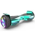 Tcdjtc Flash Wheel Hoverboard 6 In., Bluetooth Speaker with LED Light, Self Balancing Wheel, Electric Scooter