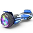 Tcdjtc Flash Wheel hover board 6 In. Bluetooth Speaker with LED Light Self Balancing Wheel Electric Scooter