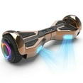 Tcdjtc Hover Self-Balance Scooter for Kids Board, Off Road Electric Scooter with LED Lights & 400W Motor, Electric Scooter with Bluetooth Speakers, Kids Scooter with 9MPH Max Speed