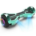 Tcdjtc Hover Self-Balance Scooter for Kids Board, Off Road Electric Scooter with LED Lights & 400W Motor, Electric Scooter with Bluetooth Speakers, Kids Scooter with 9MPH Max Speed