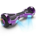 Tcdjtc Hover Self-Balance Scooter for Kids Board, Off Road Electric Scooter with LED Lights & 400W Motor, Electric Scooter with Bluetooth Speakers, Kids Scooter with 9MPH Max Speed