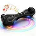 Tcdjtc Hover Self-Balance Scooter for Kids Board, Off Road Electric Scooter with LED Lights & 400W Motor, Electric Scooter with Bluetooth Speakers, Kids Scooter with 9MPH Max Speed