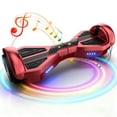 Tcdjtc Hover Self-Balance Scooter for Kids Board, Off Road Electric Scooter with LED Lights & 400W Motor, Electric Scooter with Bluetooth Speakers, Kids Scooter with 9MPH Max Speed