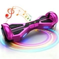 Tcdjtc Hover Self-Balance Scooter for Kids Board, Off Road Electric Scooter with LED Lights & 400W Motor, Electric Scooter with Bluetooth Speakers, Kids Scooter with 9MPH Max Speed