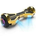 Tcdjtc Hover Self-Balance Scooter for Kids Board, Off Road Electric Scooter with LED Lights & 400W Motor, Electric Scooter with Bluetooth Speakers, Kids Scooter with 9MPH Max Speed